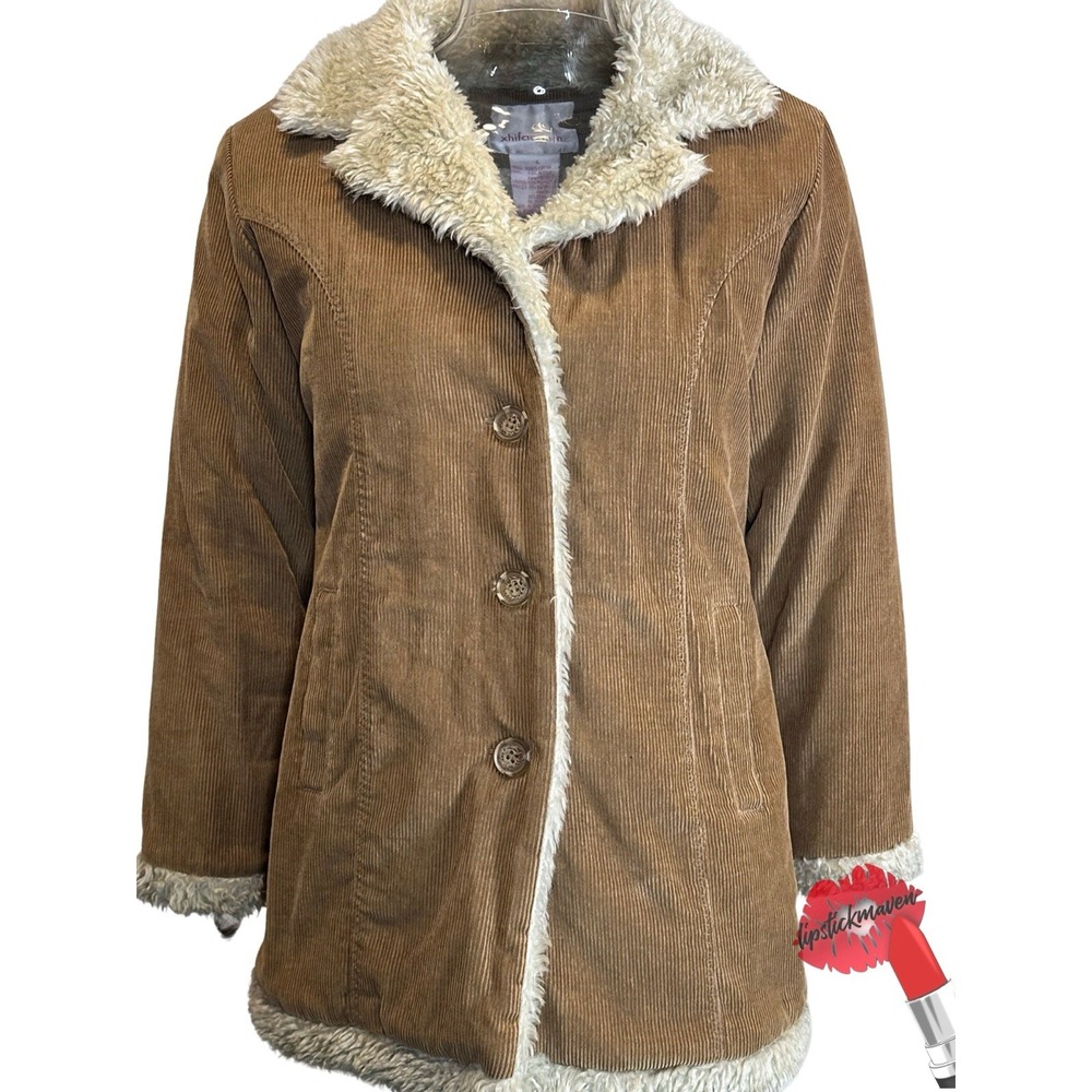 Vintage Y2K‎ Penny Lane Coat Junior Large Xhilaration Retro Faux Sherpa